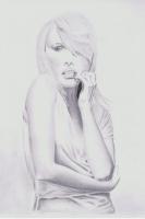 Blondie - Pencil Drawings - By Michael Cameron, Free Hand Drawing Artist