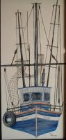 Charter Boat - Acrylic Paintings - By Mike Arechiga, Detail Painting Artist