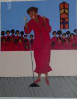 The Church Lady - Acrylics Paintings - By Katherine Green, Pop Art Painting Artist